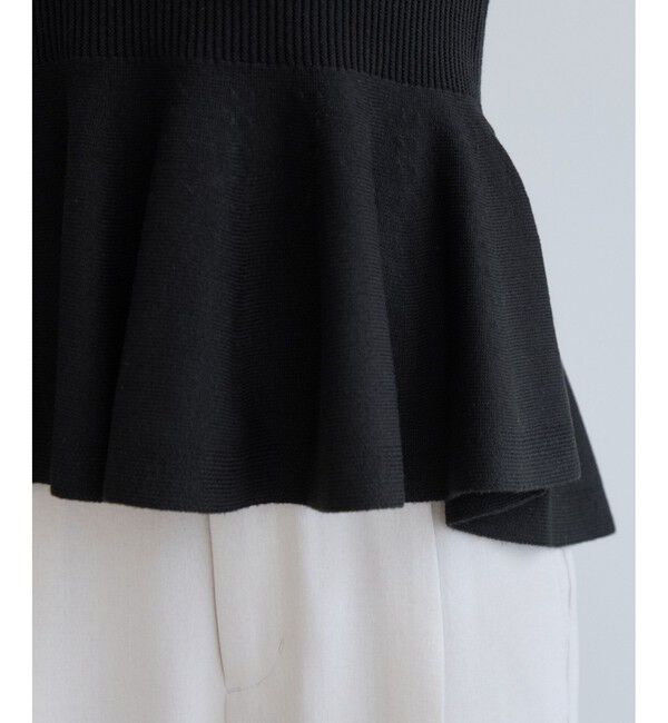 VIS「ペプラムサマーニットドッキングカットソー/イージーケア」|Tシャツ・カットソー|