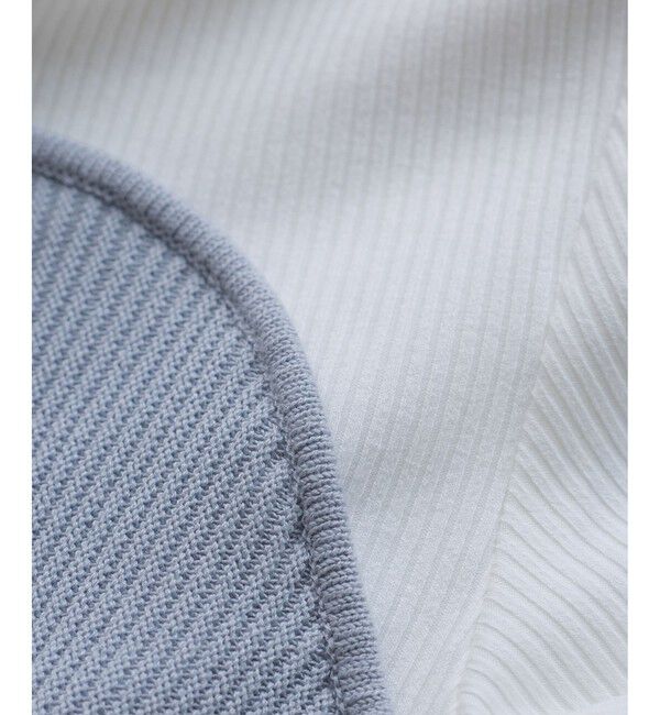 VIS「ペプラムサマーニットドッキングカットソー/イージーケア」|Tシャツ・カットソー|