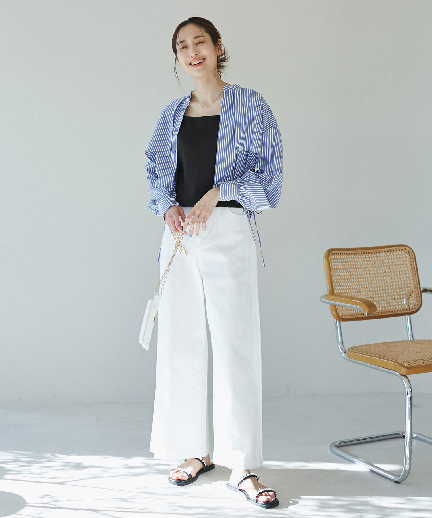 Rope&rsquo;Picnic「クロップドテレコタンクインナー」|タンクトップ|