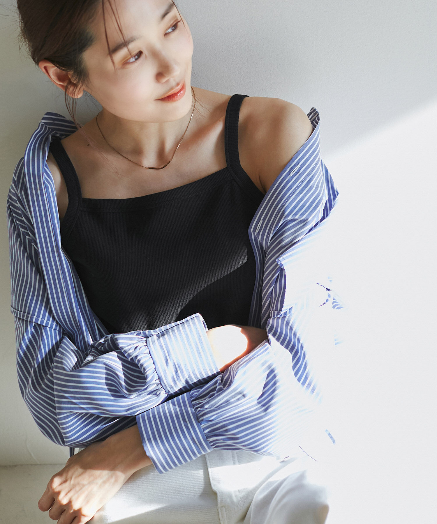 Rope&rsquo;Picnic「クロップドテレコタンクインナー」|タンクトップ|