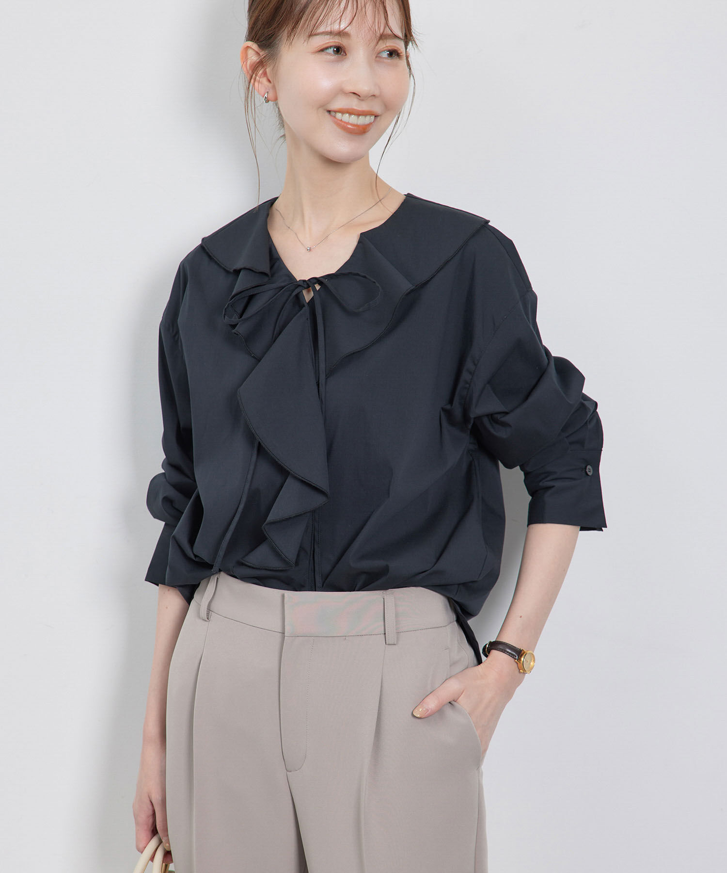 Rope&rsquo;Picnic「ラッフルブラウス」|シャツ・ブラウス|