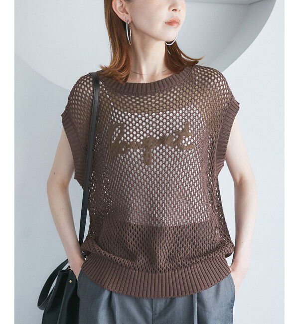 Rope&rsquo;Picnic「コード刺繍入りメッシュサマーニット」|ニット・セーター|