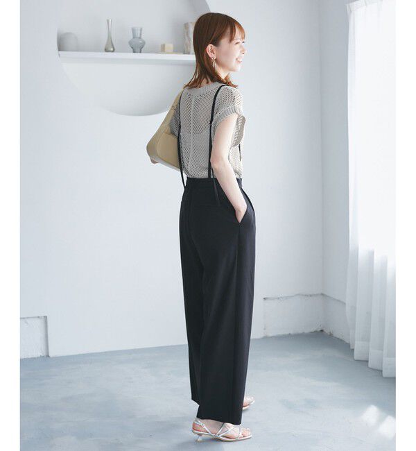 Rope&rsquo;Picnic「コード刺繍入りメッシュサマーニット」|ニット・セーター|