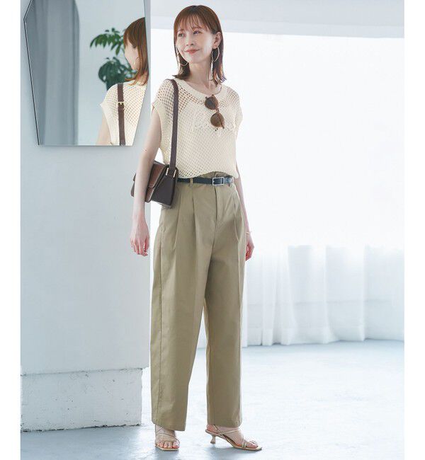 Rope&rsquo;Picnic「コード刺繍入りメッシュサマーニット」|ニット・セーター|