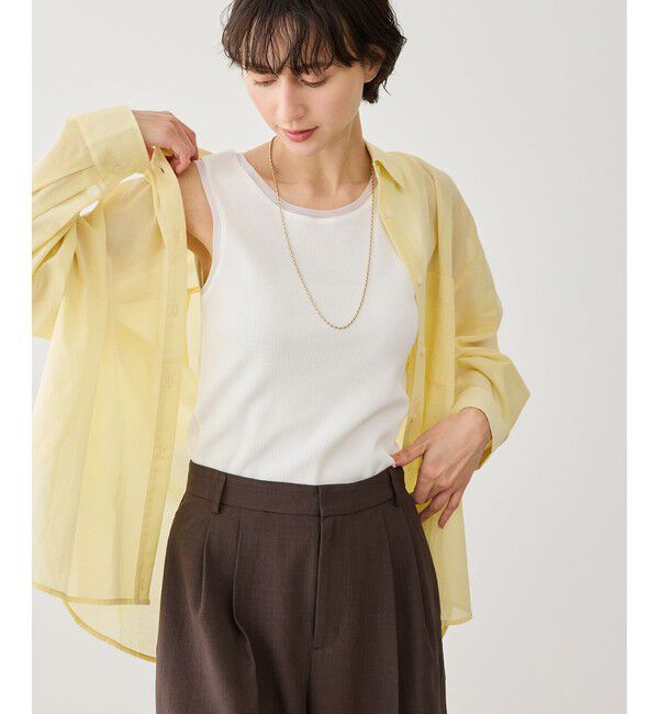 Rope&rsquo;Picnic「シアードッキングリブタンクトップ」|タンクトップ|