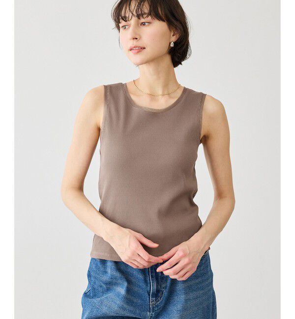 Rope&rsquo;Picnic「シアードッキングリブタンクトップ」|タンクトップ|