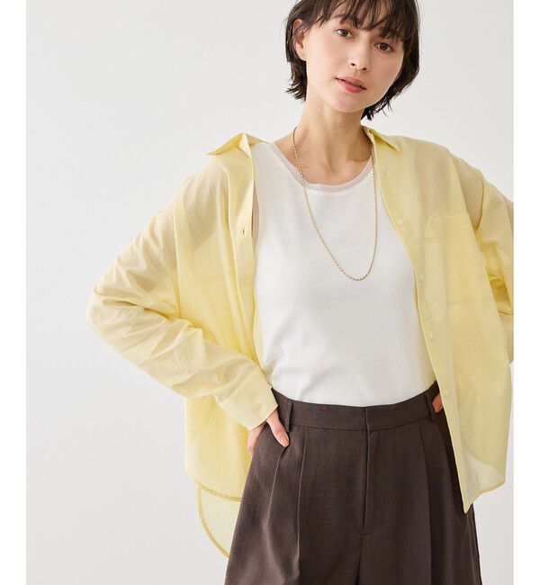 Rope&rsquo;Picnic「シアードッキングリブタンクトップ」|タンクトップ|