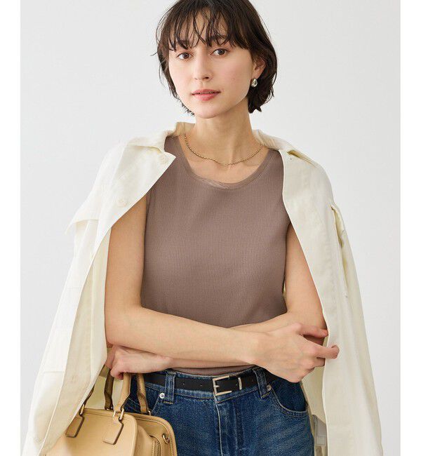 Rope&rsquo;Picnic「シアードッキングリブタンクトップ」|タンクトップ|