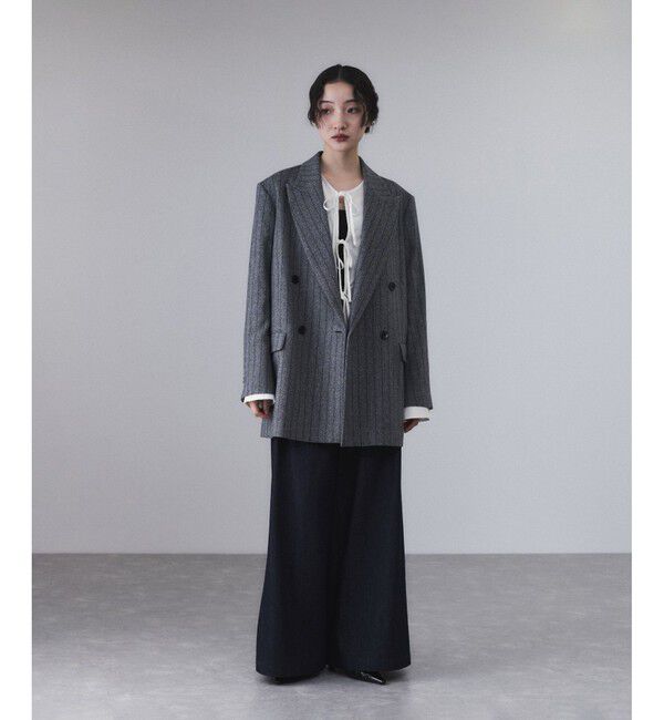 ADAM ET ROPE'「【サステナブル】リボンブラウス」|シャツ・ブラウス|