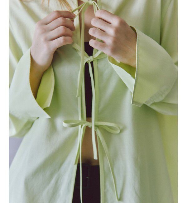 ADAM ET ROPE'「【サステナブル】リボンブラウス」|シャツ・ブラウス|