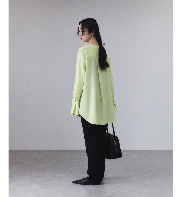 ADAM ET ROPE'「【サステナブル】リボンブラウス」|シャツ・ブラウス|