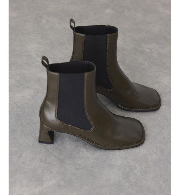 ADAM ET ROPE'「ラウンドサイドゴアブーツ」|ロングブーツ|