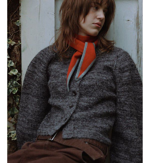 ADAM ET ROPE'「MIXヤーンカーディガン」|カーディガン|