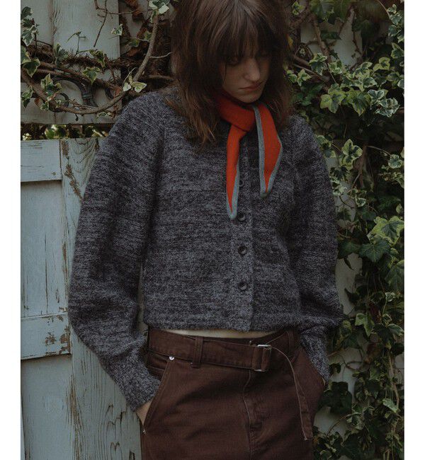 ADAM ET ROPE'「MIXヤーンカーディガン」|カーディガン|