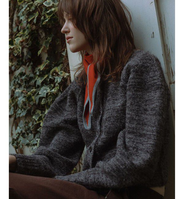 ADAM ET ROPE'「MIXヤーンカーディガン」|カーディガン|