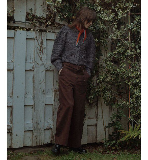 ADAM ET ROPE'「MIXヤーンカーディガン」|カーディガン|