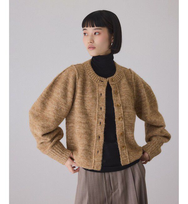 ADAM ET ROPE'「MIXヤーンカーディガン」|カーディガン|ブラウン系(22)
