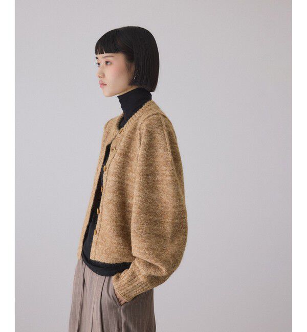 ADAM ET ROPE'「MIXヤーンカーディガン」|カーディガン|