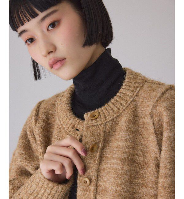 ADAM ET ROPE'「MIXヤーンカーディガン」|カーディガン|