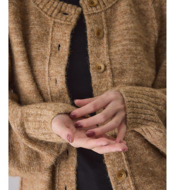 ADAM ET ROPE'「MIXヤーンカーディガン」|カーディガン|