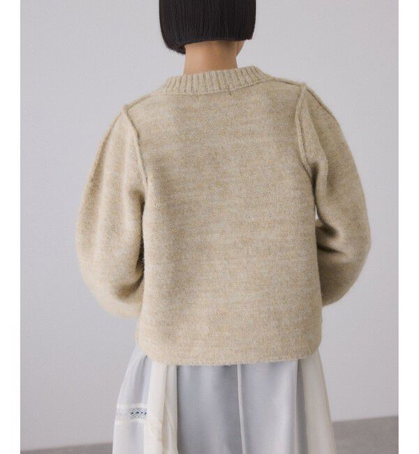 ADAM ET ROPE'「MIXヤーンカーディガン」|カーディガン|