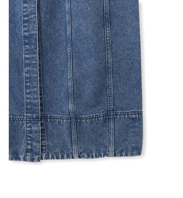 ADAM ET ROPE'「【WEB限定】ライトデニムスリーブレスワンピース」|ワンピース|