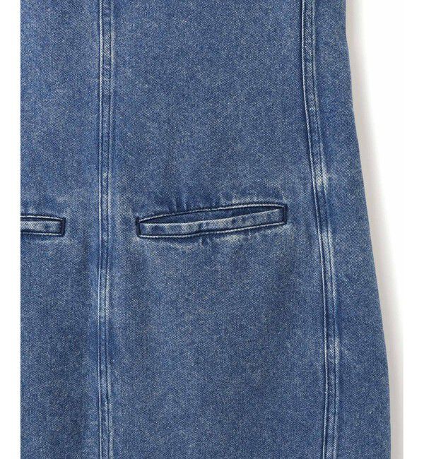 ADAM ET ROPE'「【WEB限定】ライトデニムスリーブレスワンピース」|ワンピース|