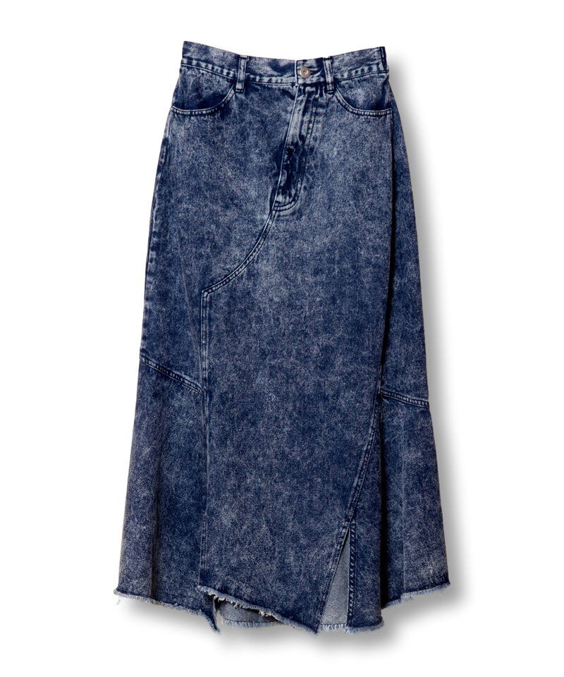  「アシンメトリーケミカルデニムスカート」|スカート|