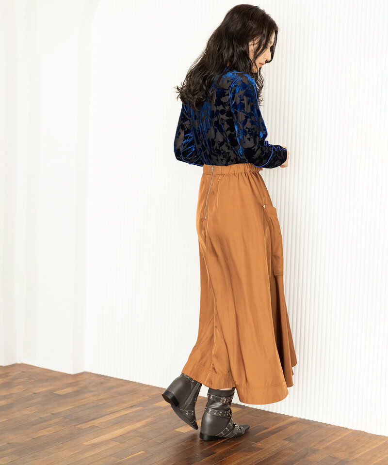  「ポケットフレアースカート」|フレア|