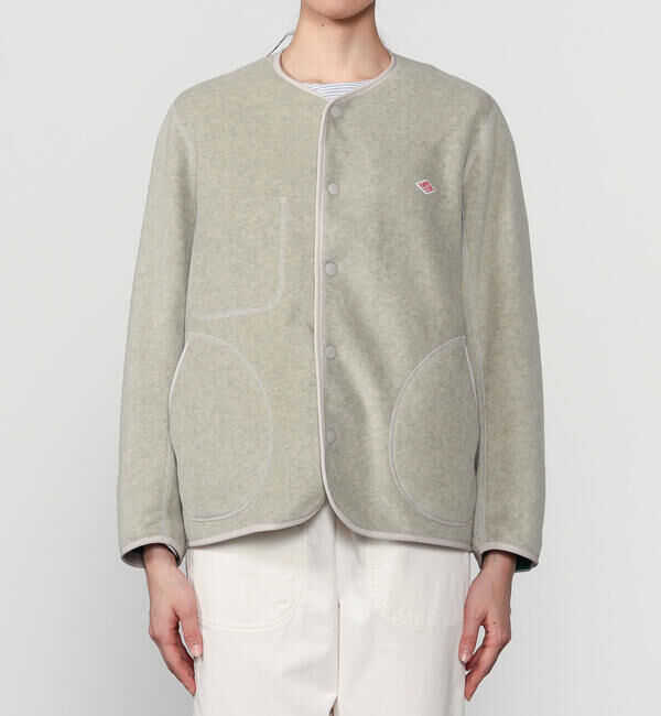 DANTON「DANTON | フリース カラーレスジャケット WOMEN」|Tシャツ・カットソー|