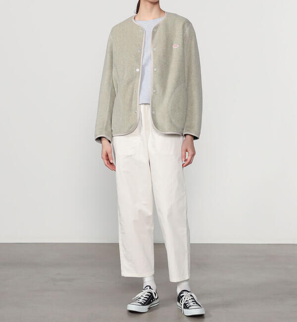 DANTON「DANTON | フリース カラーレスジャケット WOMEN」|Tシャツ・カットソー|