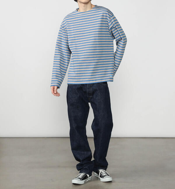 ORCIVAL「ORCIVAL | コットンロード クルーネック ワイドフレンチバスクTシャツ MEN」|Tシャツ・カットソー|