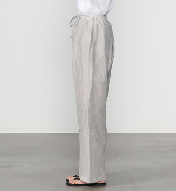  「enrica | シルク ワイドイージーパンツ WOMEN」|チノ|