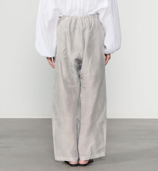  「enrica | シルク ワイドイージーパンツ WOMEN」|チノ|