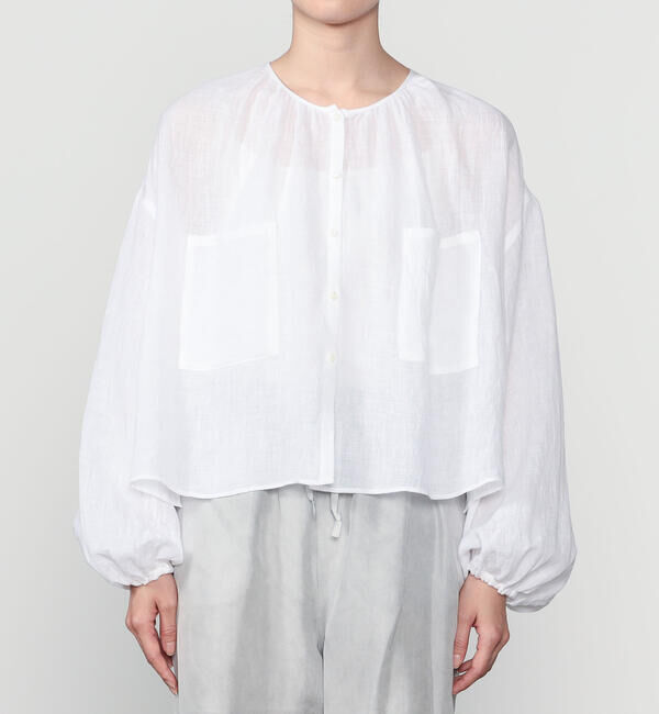  「enrica | リネンボイルブラウス WOMEN」|シャツ・ブラウス|
