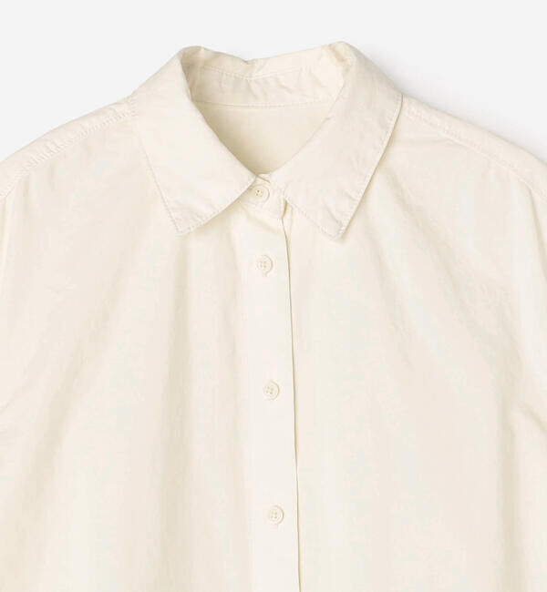  「crinkle crinkle crinkle | ガーメントダイ フリルシャツ WOMEN」|シャツ・ブラウス|