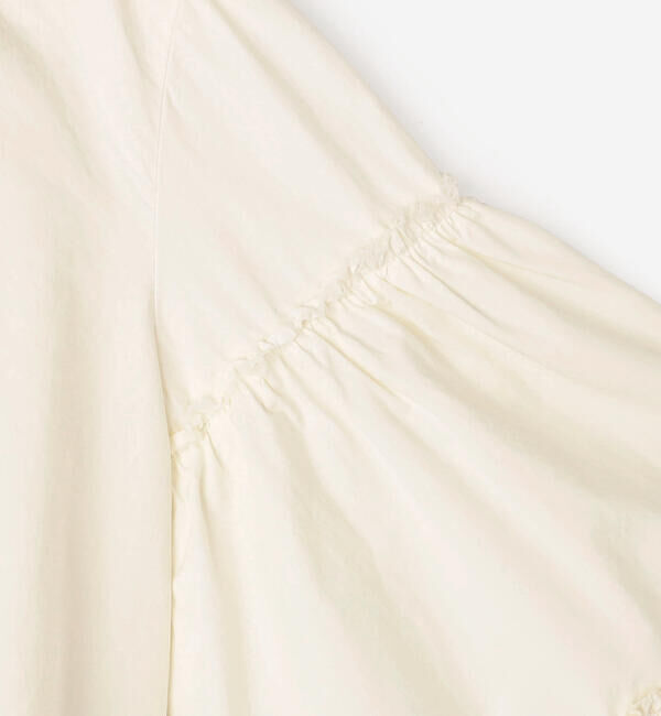  「crinkle crinkle crinkle | ガーメントダイ フリルシャツ WOMEN」|シャツ・ブラウス|