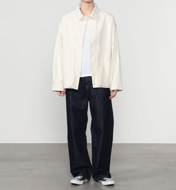  「7115 by SZEKI | コットン シャツジャケット WOMEN」|テーラードジャケット|