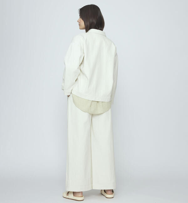  「7115 by SZEKI | コットン シャツジャケット WOMEN」|テーラードジャケット|