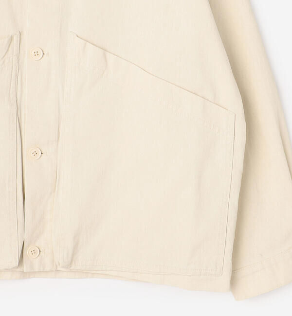 「7115 by SZEKI | コットン シャツジャケット WOMEN」|テーラードジャケット|