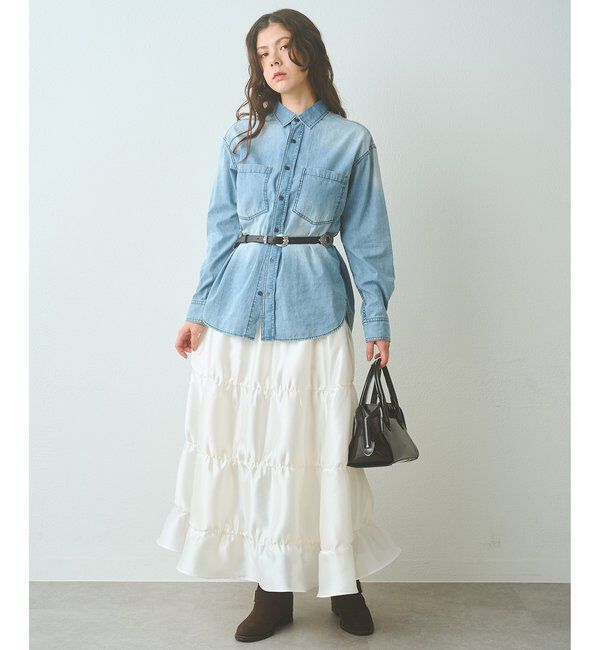  「シアーボリュームスカート」|スカート|