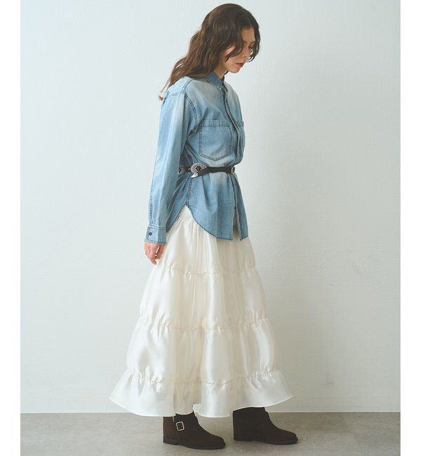  「シアーボリュームスカート」|スカート|