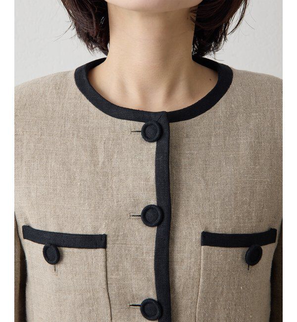  「リネンパイピングジャケット」|その他|