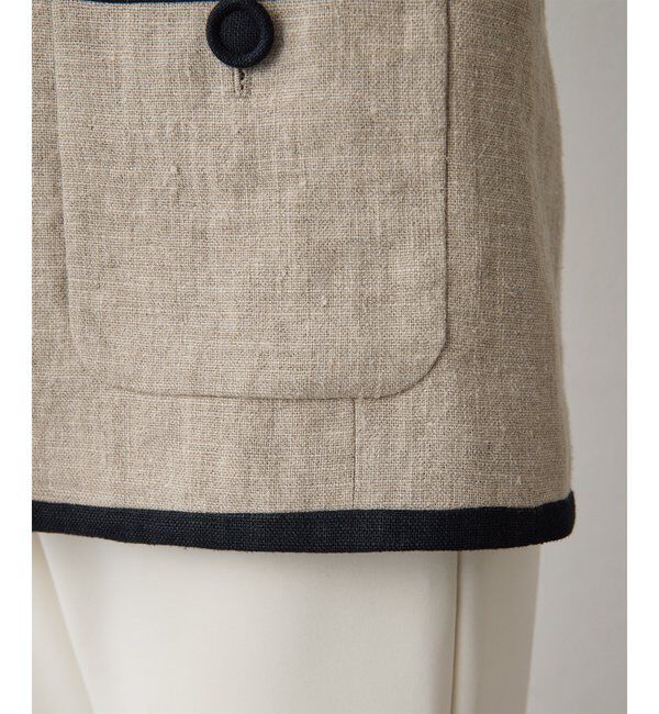  「リネンパイピングジャケット」|その他|