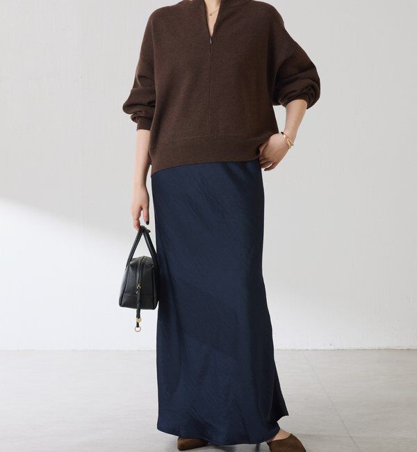  「《総売上数1.6万枚突破！》ジップスウェットライクニット」|ニット・セーター|