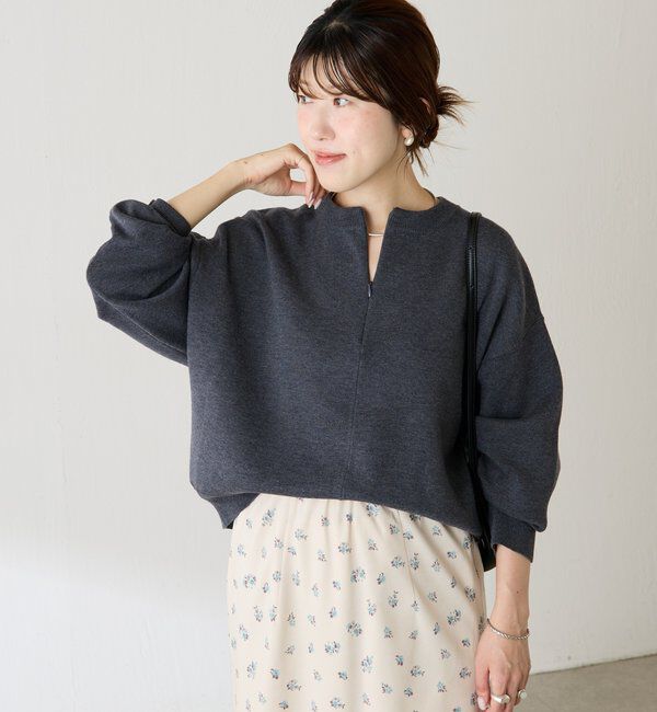  「《総売上数1.6万枚突破！》ジップスウェットライクニット」|ニット・セーター|