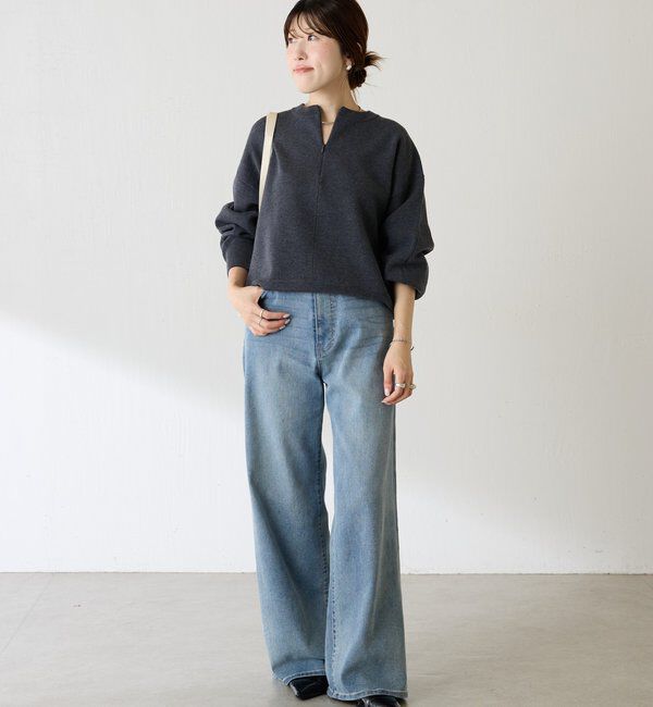  「《総売上数1.6万枚突破！》ジップスウェットライクニット」|ニット・セーター|