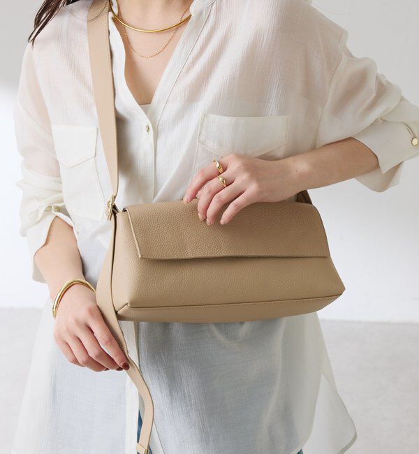  「【牛革/２WAY/500mlペットボトル収納可】シュリンクリンショルダーバッグ」|ショルダー・メッセンジャー|