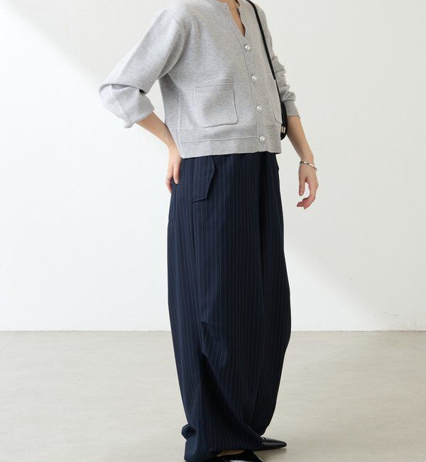  「スキッパースウェットライクカーディガン」|ニット・セーター|