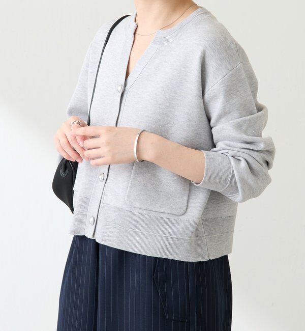  「スキッパースウェットライクカーディガン」|ニット・セーター|